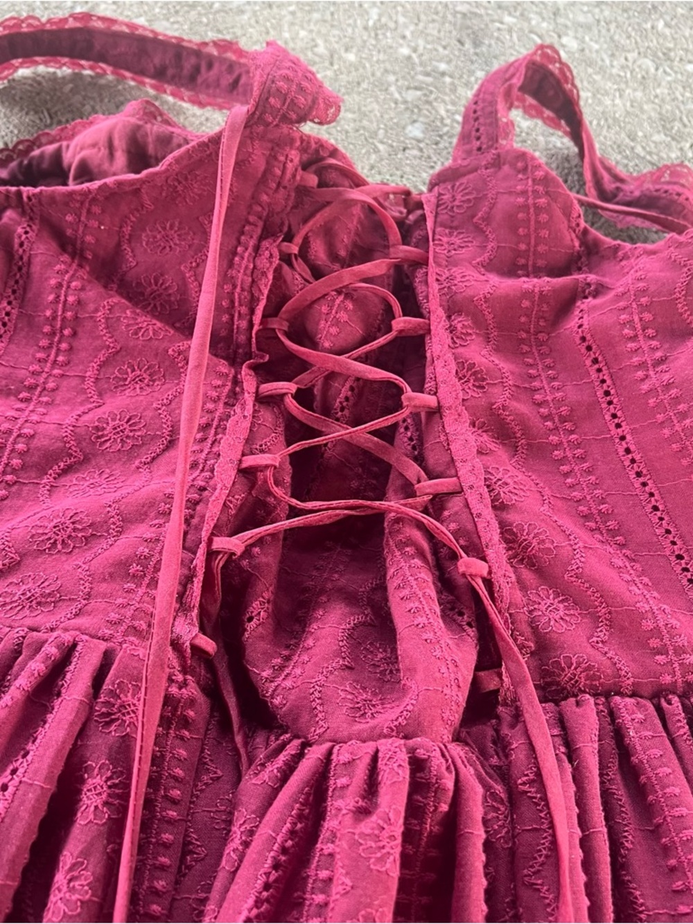 Fae Dress in Garnet - Picture 11 of 12